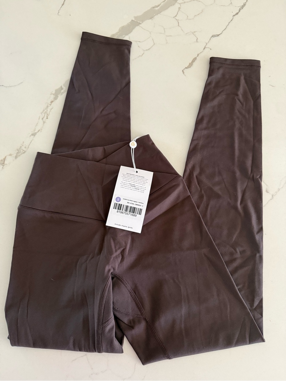 BuffBunny High-Waist Leggings in Dark Brown